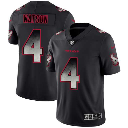 Men Houston Texans #4 Watson Nike Teams Black Smoke Fashion Limited NFL Jerseys->minnesota vikings->NFL Jersey